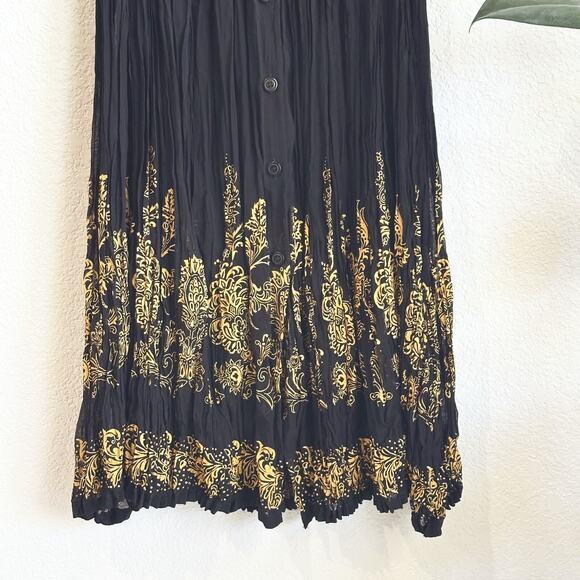 Womens Sheer Maxi Skirt Small? Bromstick Witchcore Whimsygoth Fairy Button - Picture 3 of 6